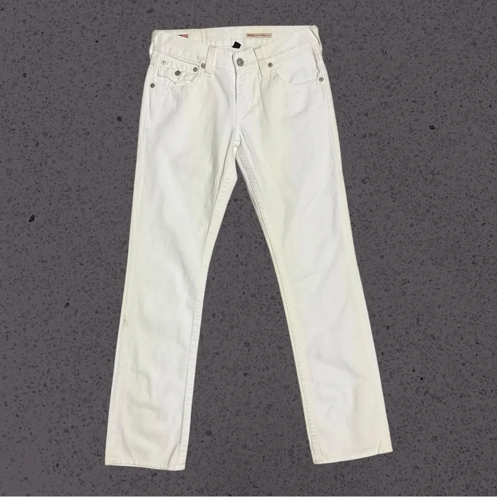 🧼 Vintage True Religion Ricky White Jeans 👖 Size‎ 30 Section Straight